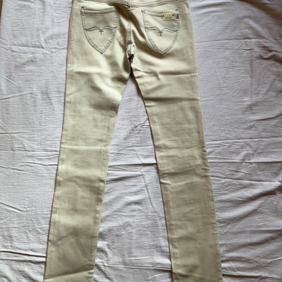 Original Replay Benoules Skinny colour is cream white pants sz 28/34 - Picture 4 of 8